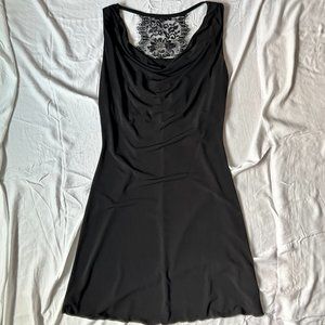 BCX Illusion Back Little Black Prom/Party Dress Size S